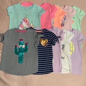10 Piece 4T shirt Mixed bundle//Cat & Jack //Jumping Bean//The Children’s place